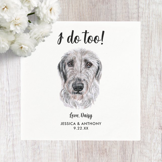 Servilleta De Papel Servilletas de cóctel para boda de perro (Subido por el creador)