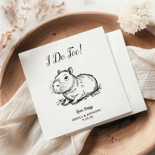 Servilleta De Papel Servilletas de cóctel para boda de perro moderno