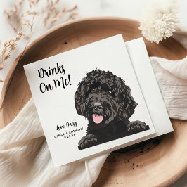 Servilleta De Papel Servilletas de cóctel para boda de perro personali