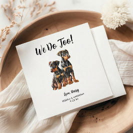 Servilleta De Papel Servilletas de cóctel para boda de perros