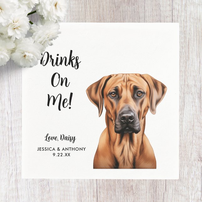 Servilleta De Papel Servilletas de cóctel para bodas de mascotas (Subido por el creador)
