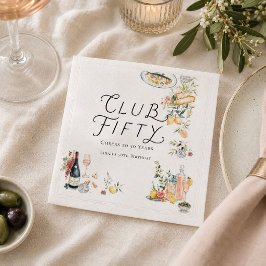 Servilleta De Papel Servilletas de cóctel para cena de jardín Club Fif