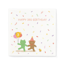 Servilletas de cóctel para fiesta de cumpleaños de