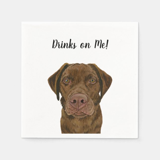 Servilleta De Papel Servilletas de cóctel para perros (Anverso)