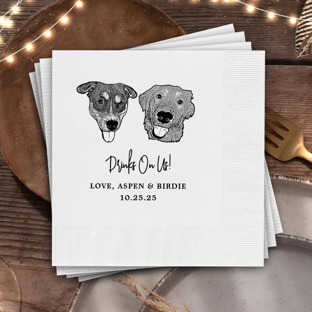 Servilleta De Papel Servilletas de cóctel personalizadas para boda de  (Subido por el creador)