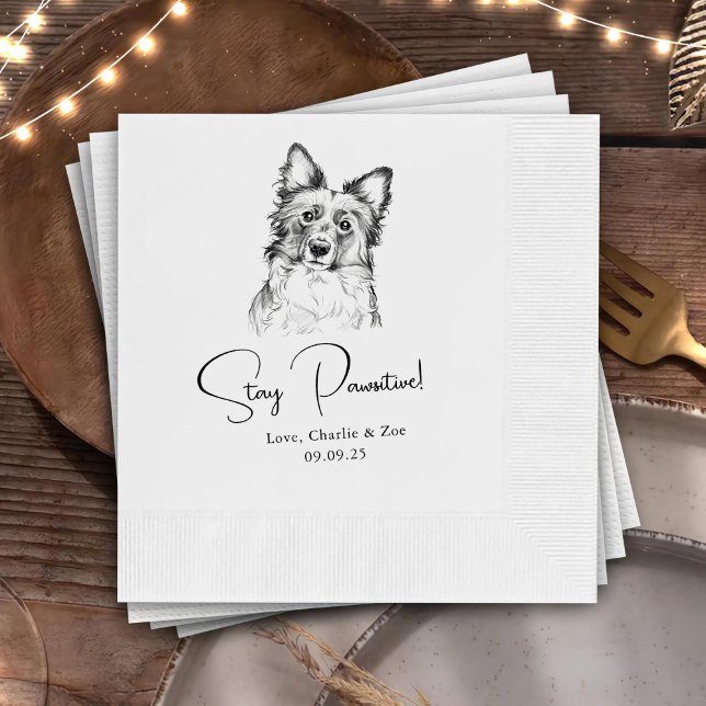 Servilleta De Papel Servilletas de cóctel personalizadas para mascotas (Subido por el creador)