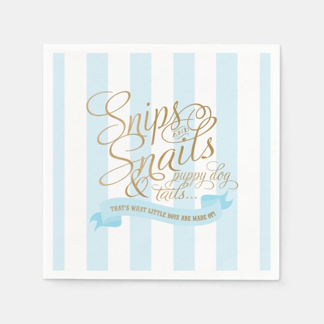 Servilleta De Papel Servilletas de cóctel Snips and Snails (Anverso)