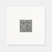 Servilletas de Código QR de Color de Diseño Person