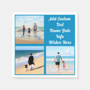 Servilleta De Papel Servilletas de Colage de Fotos Personalizadas con