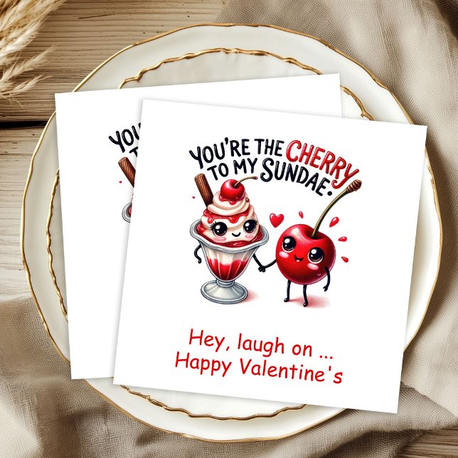 Servilleta De Papel Servilletas de comida divertidas con cita de amor  (Personalized Love Quote Funny Food Napkins)
