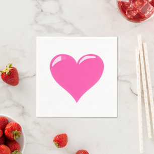 Servilleta De Papel Servilletas de Corazón Rosa Amor