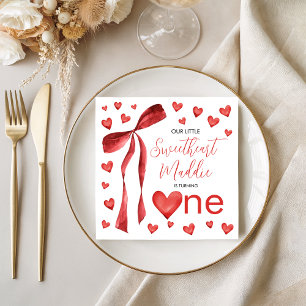 Servilleta De Papel Servilletas de corazones de acuarela Sweetheart