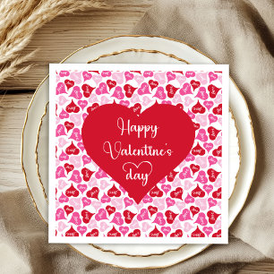Servilleta De Papel Servilletas de Corazones Dulces San Valentín Decor