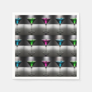 Servilleta De Papel Servilletas de cristal del cóctel de Martini