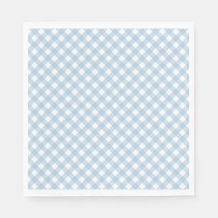 Servilleta De Papel servilletas de cuadros azul pastel para primer cum