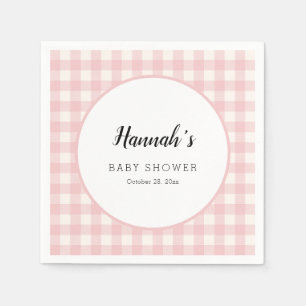 Servilleta De Papel Servilletas de Cuadros Pastel Baby Shower