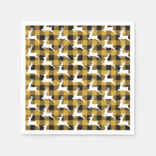 Servilleta De Papel Servilletas de cuadros y de ciervo