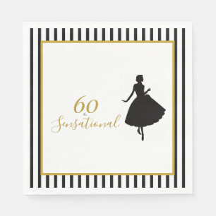 Servilleta De Papel Servilletas de cumpleaños de 60 años & Sensacional