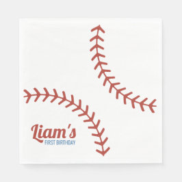 Servilleta De Papel Servilletas de cumpleaños de béisbol