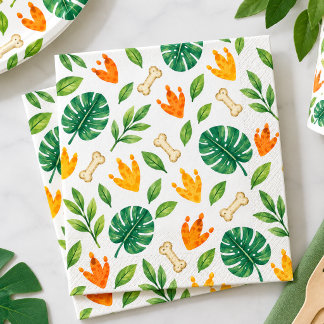 Servilleta De Papel Servilletas de cumpleaños de dinosaurios
