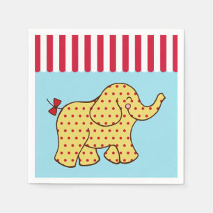 Servilleta De Papel Servilletas de cumpleaños de elefante de circo