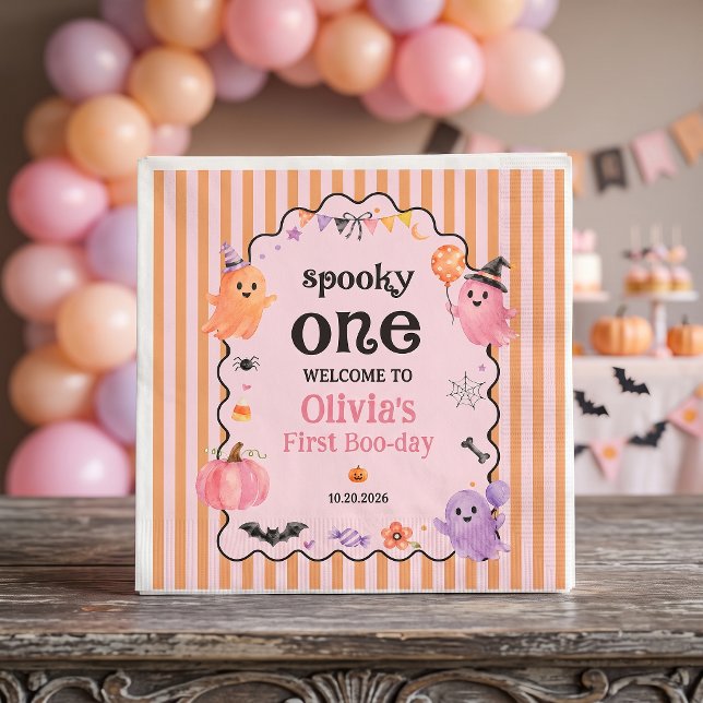 Servilleta De Papel Servilletas de cumpleaños de fantasmas lindos de H (Subido por el creador)