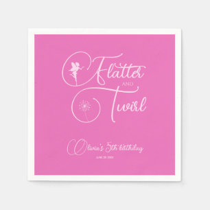 Servilleta De Papel Servilletas de cumpleaños de hada de niña simple m