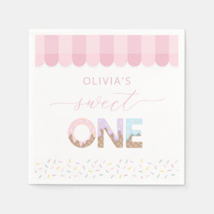 Servilleta De Papel Servilletas de Cumpleaños de Helado Sweet One
