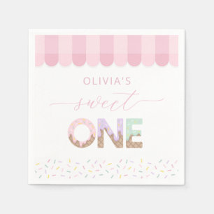 Servilleta De Papel Servilletas de Cumpleaños de Helado Sweet One