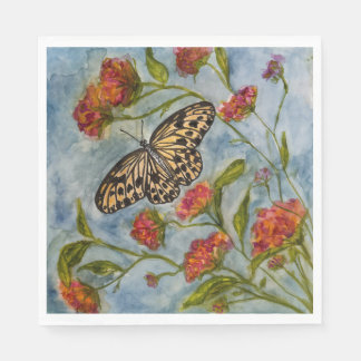 Servilleta De Papel Servilletas de cumpleaños de mariposa dulce para n