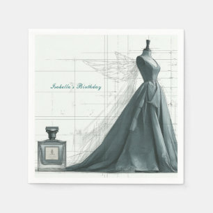 Servilleta De Papel Servilletas de cumpleaños de moda elegante: perfum
