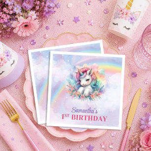 Servilleta De Papel Servilletas de Cumpleaños de Niña Día Mágico de Un