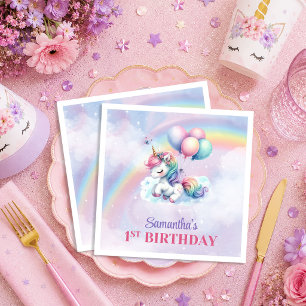 Servilleta De Papel Servilletas de Cumpleaños de Niña Día Mágico de Un