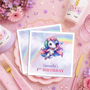 Servilleta De Papel Servilletas de Cumpleaños de Niña Día Mágico de Un
