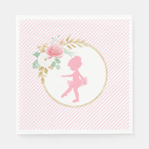 Servilleta De Papel Servilletas de cumpleaños de pequeña bailarina