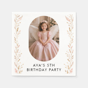 Servilleta De Papel Servilletas de cumpleaños de princesa ángel