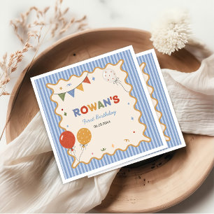Servilleta De Papel Servilletas de cumpleaños divertidas con rayas col