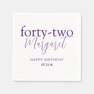 Servilleta De Papel Servilletas de cumpleaños impresas personalizadas 