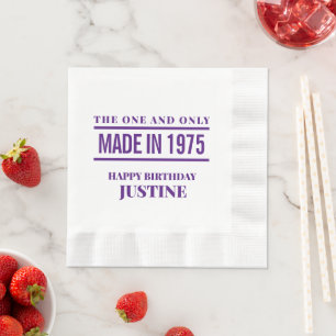 Servilleta De Papel Servilletas de cumpleaños personalizadas