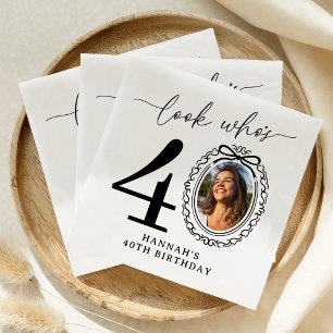 Servilleta De Papel Servilletas de cumpleaños personalizadas con foto