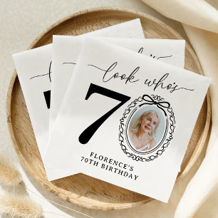 Servilleta De Papel Servilletas de cumpleaños personalizadas con foto