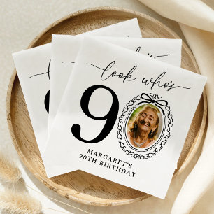 Servilleta De Papel Servilletas de cumpleaños personalizadas con foto 