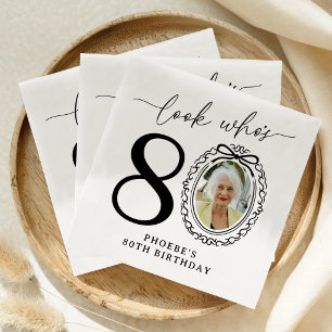 Servilleta De Papel Servilletas de cumpleaños personalizadas con foto