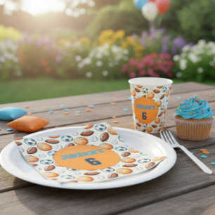 Servilleta De Papel Servilletas de cumpleaños personalizadas con pelot