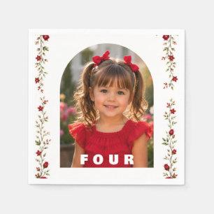 Servilleta De Papel Servilletas de cumpleaños personalizadas para niña