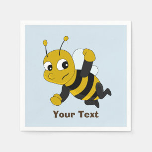 Servilleta De Papel Servilletas de dibujos animados de abejas personal
