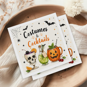 Servilleta De Papel Servilletas de disfraces y cócteles Feliz Hallowee
