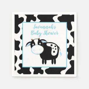Servilleta De Papel Servilletas de ducha de bebé de vaquero y vaca lec