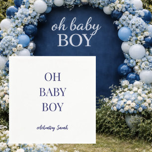 Servilleta De Papel Servilletas de ducha de bebé niño azul personaliza