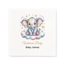 Servilletas de ducha de bebé niño elefante de acua